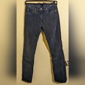 Levi's 29x32 dark blue corduroy pants